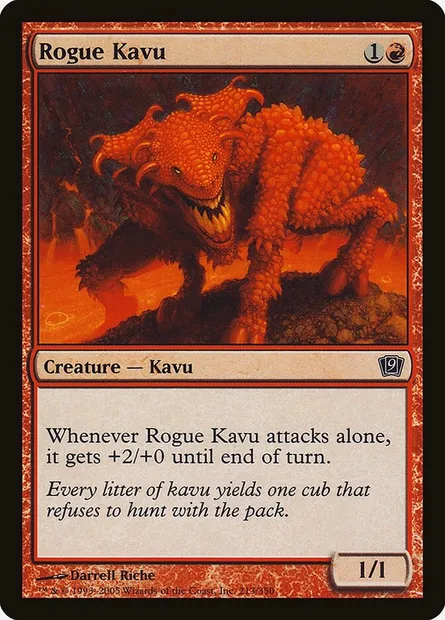 Rogue Kavu, Magic card 9ED 213★ — Ninth Edition set