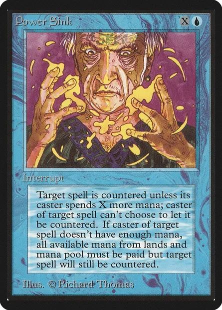 Power Sink, Magic card LEB 73 — Limited Edition Beta set