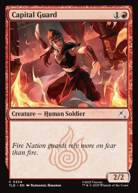 Capital Guard, Magic card TLE 234 — Avatar: The Last Airbender Eternal set