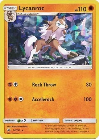 Lougaroc, carte Pokémon TDX 076-2 — extension Theme Deck & Blisters Exclusives