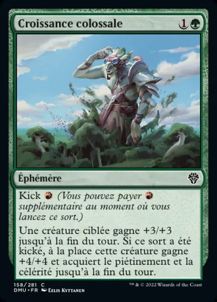 Croissance colossale, carte Magic DMU 158 — extension Dominaria Uni