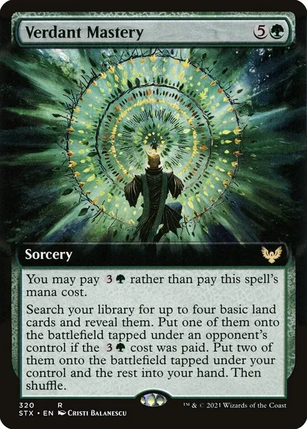 Verdant Mastery, Magic card STX 320 — Strixhaven: School of Mages set