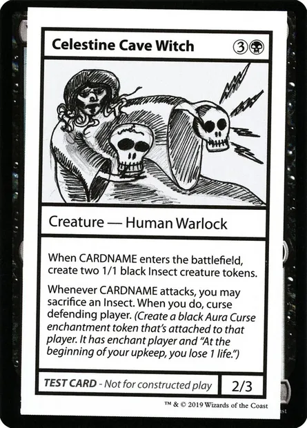 Celestine Cave Witch, Magic card CMB2 37 — Mystery Booster Playtest Cards 2021 set