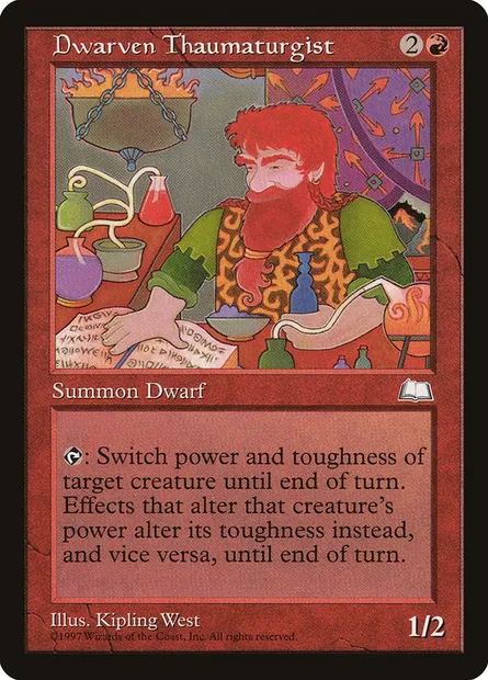 Dwarven Thaumaturgist, Magic card WTH 98 — Weatherlight set