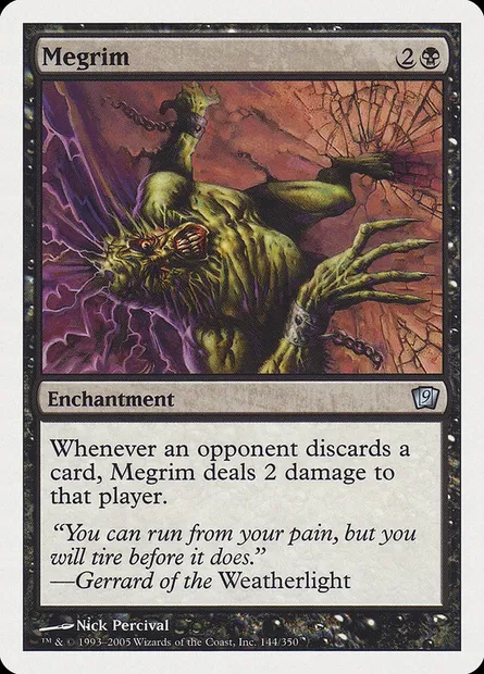 Céphalalgie, carte Magic 9ED 144 — extension Neuvième Edition