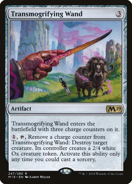 Transmogrifying Wand, Magic card M19 247 — Core Set 2019 set