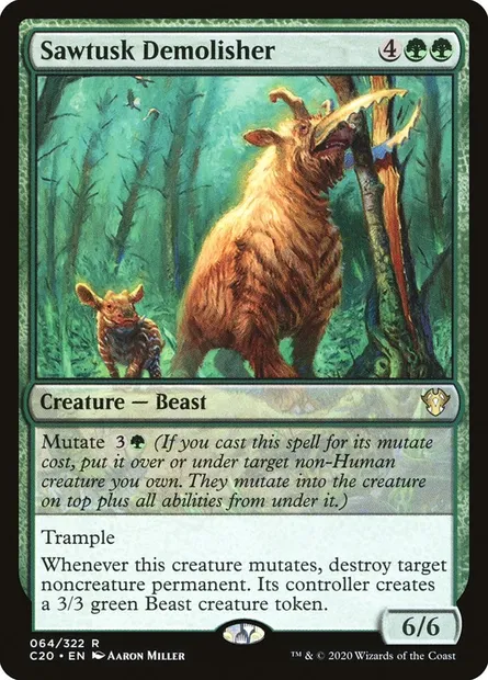 Sawtusk Demolisher, Magic card C20 64 — Commander 2020 set