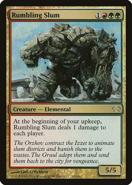 Rumbling Slum, Magic card HOP 93 — Planechase set