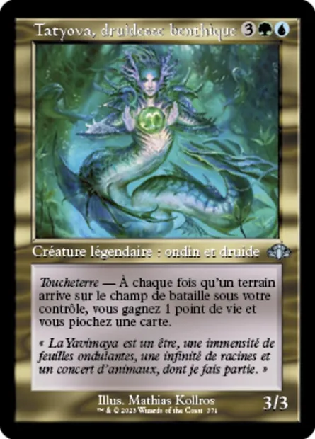 Tatyova, druidesse benthique, carte Magic DMR 371 — extension Dominaria Remastered