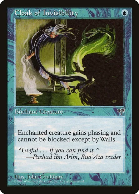 Cloak of Invisibility, Magic card MIR 58 — Mirage set