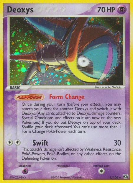 Deoxys, Pokémon card EM 2 — Emerald set