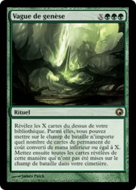 Vague de genèse, carte Magic SOM 122 — extension Cicatrices de Mirrodin