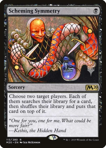 Scheming Symmetry, Magic card PM20 113p — Core Set 2020 Promos set