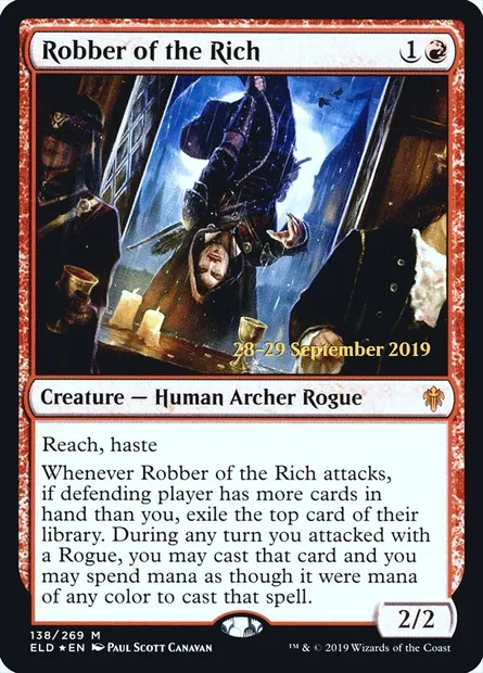 Robber of the Rich, Magic card PELD 138s — Throne of Eldraine Promos set