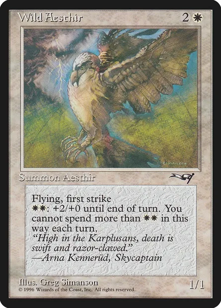 Wild Aesthir, Magic card ALL 21a — Alliances set