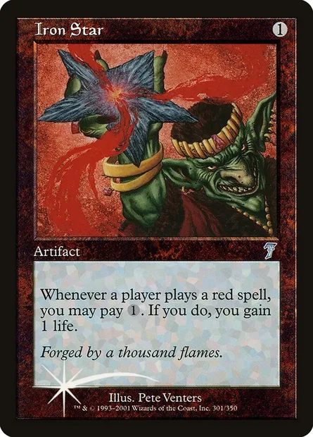 Iron Star, Magic card 7ED 301★ — Seventh Edition set