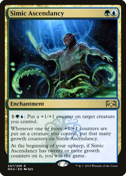 Simic Ascendancy, Magic card RNA 207 — Ravnica Allegiance set