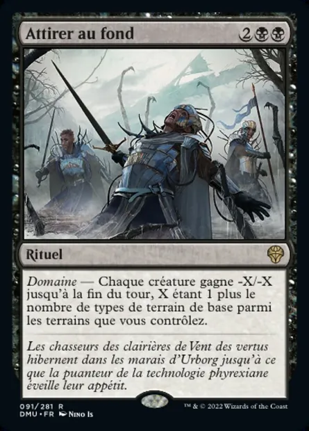 Attirer au fond, carte Magic DMU 91 — extension Dominaria Uni
