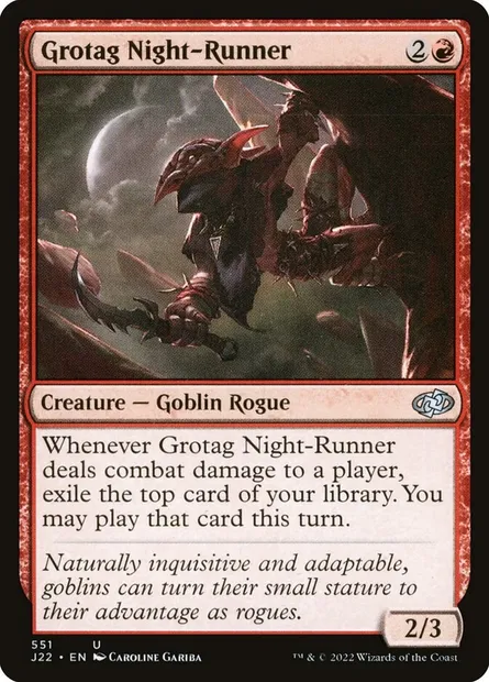 Grotag Night-Runner, Magic card J22 551 — Jumpstart 2022 set