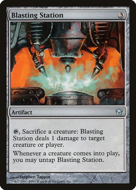 Blasting Station, Magic card 5DN 107 — Fifth Dawn set