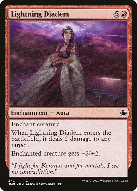 Lightning Diadem, Magic card JMP 343 — Jumpstart set