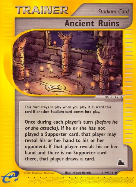 Ancient Ruins, carte Pokémon SK 119 — extension Skyridge