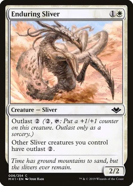 Enduring Sliver, Magic card MH1 6 — Modern Horizons set