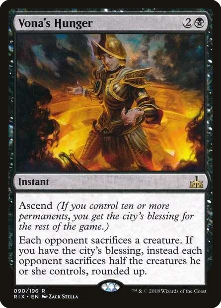 Vona's Hunger, Magic card RIX 90 — Rivals of Ixalan set
