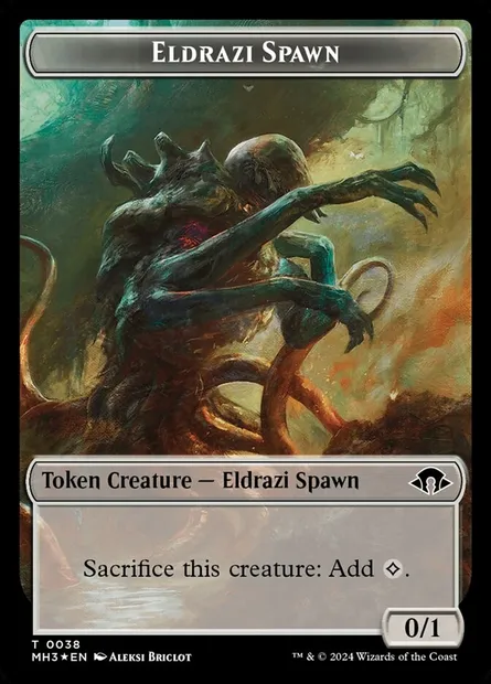 Eldrazi Spawn, carte Magic TMH3 38 — extension Modern Horizons 3 Tokens