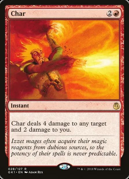 Char, Magic card GK1 28 — GRN Guild Kit set