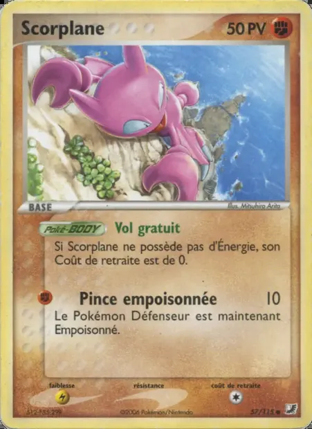 Scorplane, carte Pokémon UF 57 — extension EX Forces Cachées