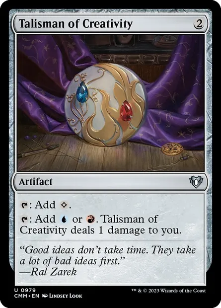 Talisman of Creativity, Magic card CMM 979 — Commander Masters set