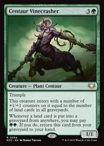 Centaur Vinecrasher, Magic card EOC 94 — Edge of Eternities Commander set