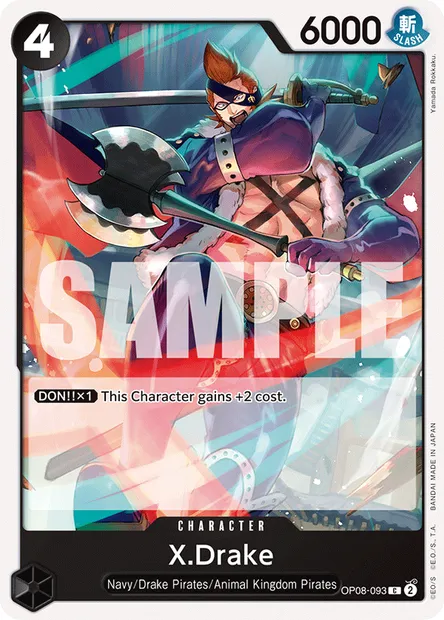 X-Drake, carte One Piece OP08-093 — extension TWO LEGENDS