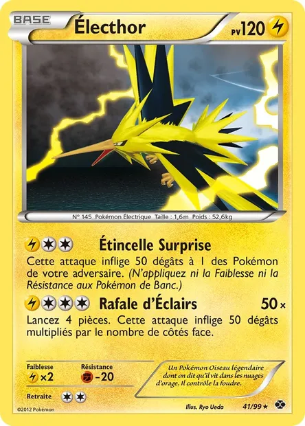 Électhor, carte Pokémon NXD 41 — extension Destinées Futures