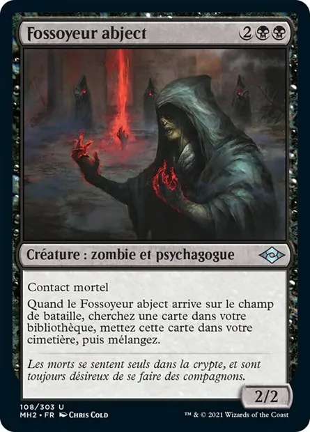 Fossoyeur abject, carte Magic MH2 108 — extension Horizons du Modern 2