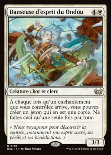 Danseuse d'esprit du Ondou, carte Magic DSC 101 — extension Duskmourn: House of Horror Commander