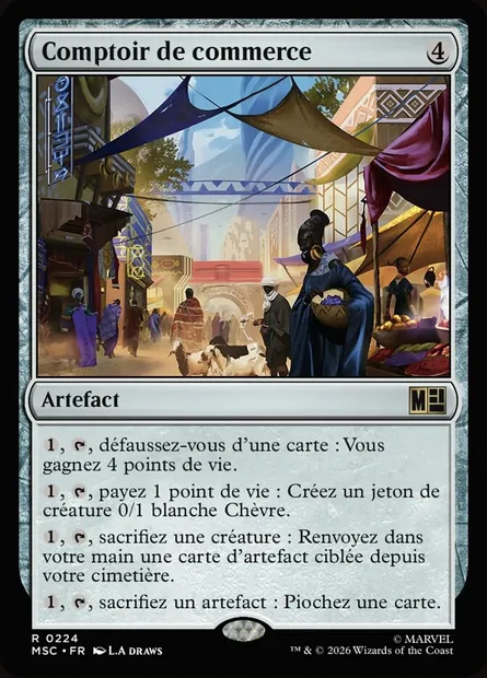 Comptoir de commerce, carte Magic MSC 224 — extension Marvel Super Heroes Commander