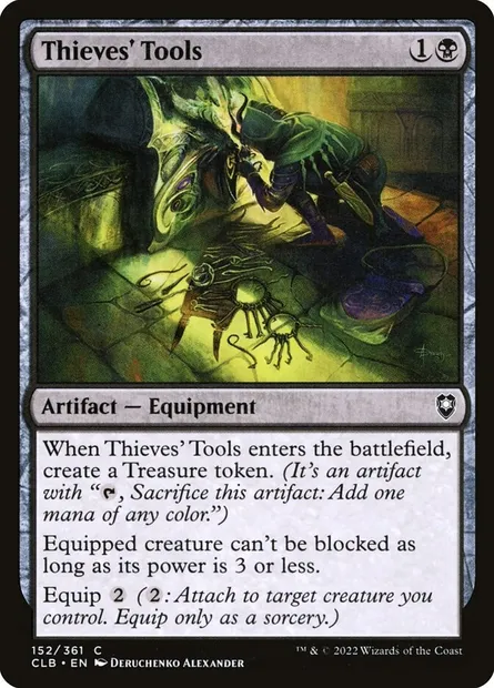 Thieves' Tools, Magic card CLB 152 — Commander Legends: Battle for Baldur's Gate set