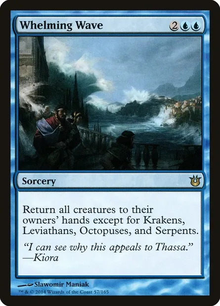 Whelming Wave, Magic card BNG 57 — Born of the Gods set