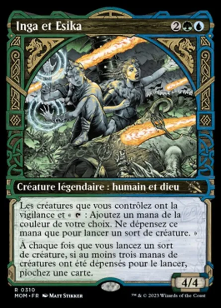 Inga et Esika, carte Magic MOM 310 — extension L'invasion des machines