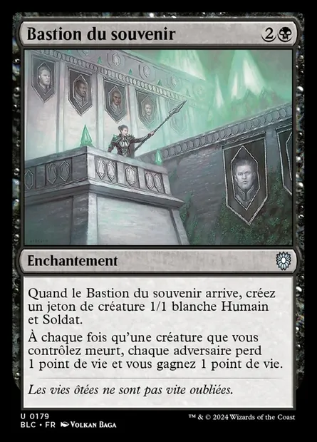 Bastion du souvenir, carte Magic BLC 179 — extension Bloomburrow Commander