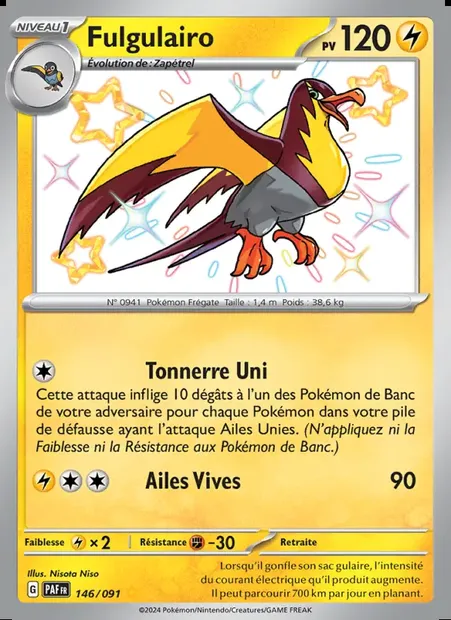 Fulgulairo, carte Pokémon PAF 146 — extension Destinées de Paldea