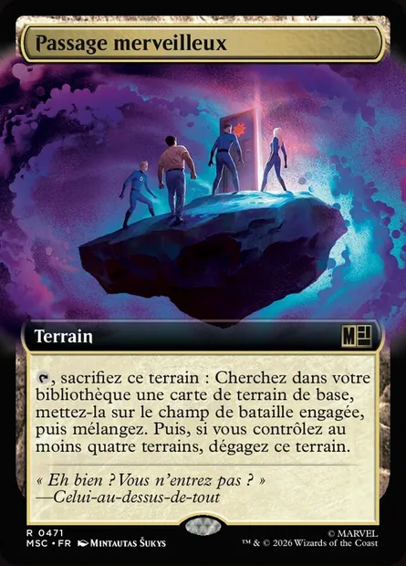 Passage merveilleux, carte Magic MSC 471 — extension Marvel Super Heroes Commander