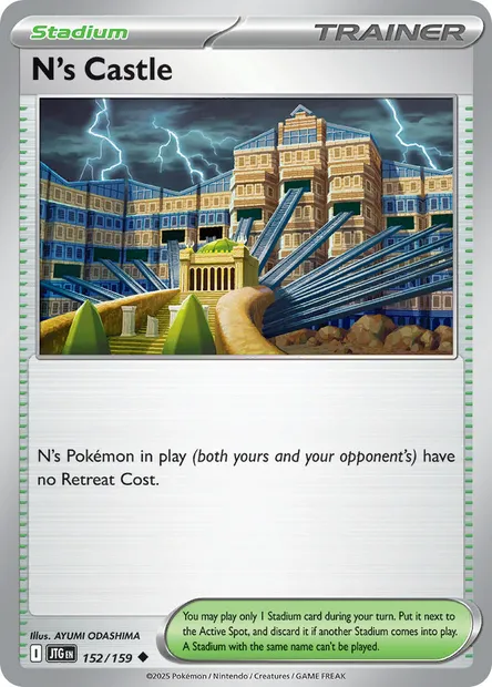 N's Castle, Pokémon card JTG 152 — Journey Together set