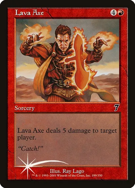 Lava Axe, Magic card 7ED 199★ — Seventh Edition set