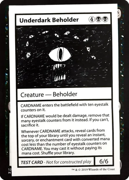 Underdark Beholder, Magic card CMB2 49 — Mystery Booster Playtest Cards 2021 set