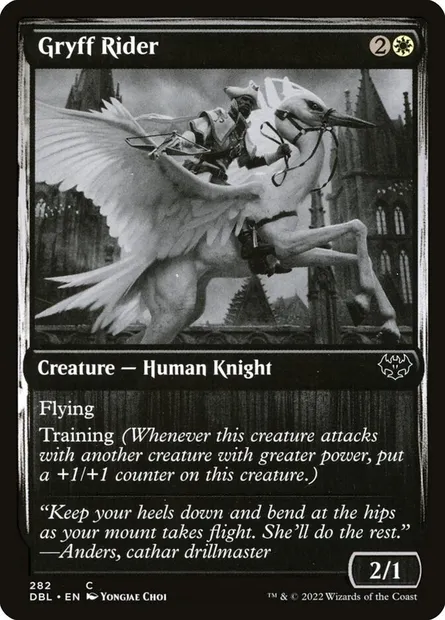Chevaucheur de gryff, carte Magic DBL 282 — extension Innistrad : Double Programme