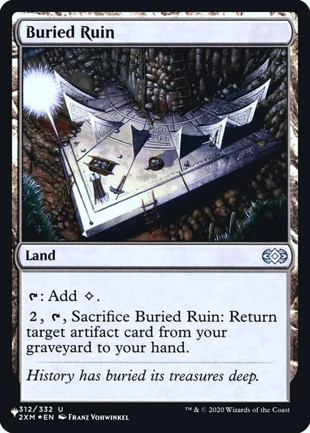 Buried Ruin, Magic card PLST 2XM-312 — The List set