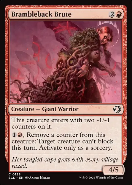 Brambleback Brute, Magic card ECL 128 — Lorwyn Eclipsed set